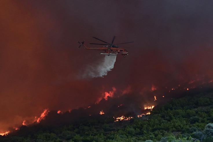 požar v Grčiji | Foto: Reuters