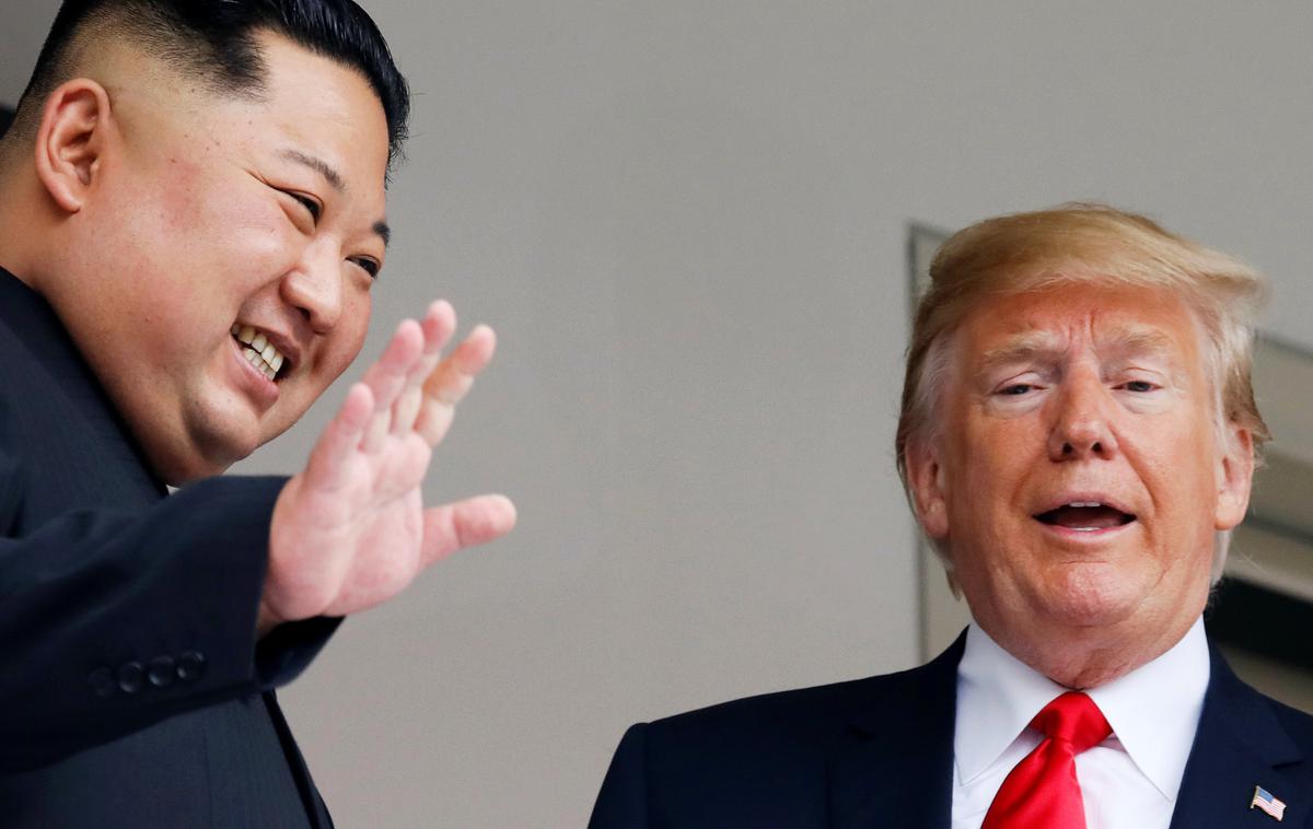 Kim Jong-un in Donald Trump | Severnokorejski voditelj Kim Džong Un in ameriški predsednik Donald Trump | Foto Reuters