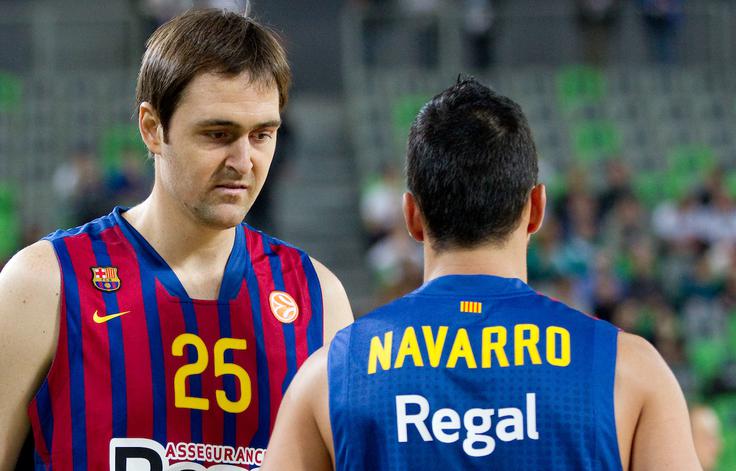 Juan Carlos Navarro je v Barceloni igral tudi z Erazmom Lorbkom. | Foto: Vid Ponikvar