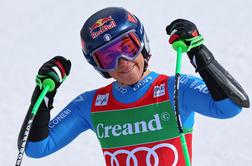 Goggia z zmago bližje malemu globusu, Štuhec ostala brez točk