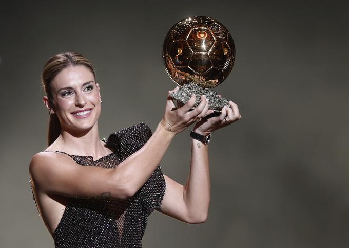 Zlato žogo je še drugo leto zapored prejela Alexia Putellas. | Foto: Reuters