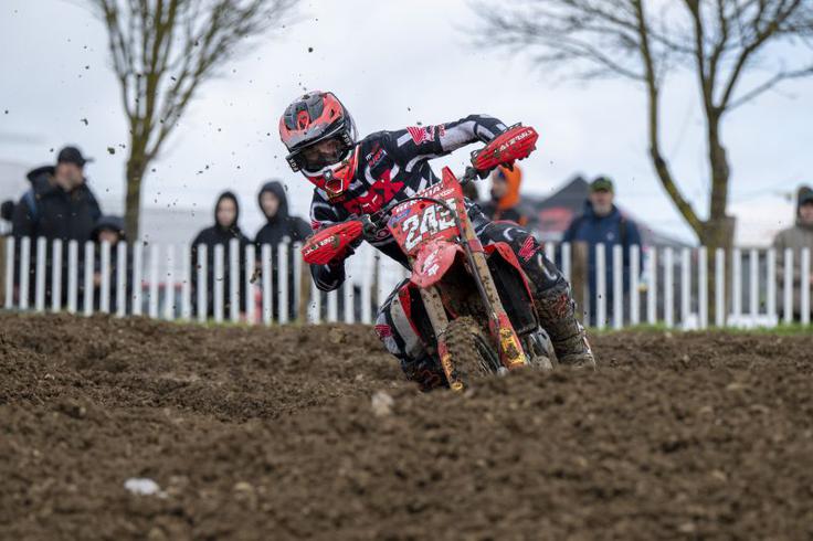 Tim Gajser je v nedeljo v Franciji dobil obe vožnji VN Evrope. | Foto: Honda Racing/ShotbyBavo