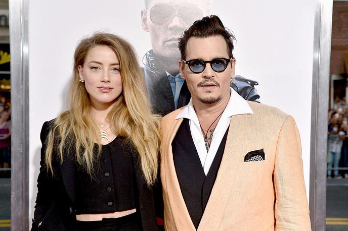 Johnny Depp, Amber Heard | Amber in Johnny sta bila poročena dve leti. | Foto Getty Images