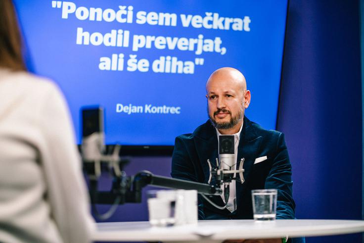 Dejan Kontrec je v Spotkastu iskreno spregovoril o tem, kako je zdravstvene težave žene Nine Osenar Kontrec doživljal sam.  | Foto: Jan Lukanović