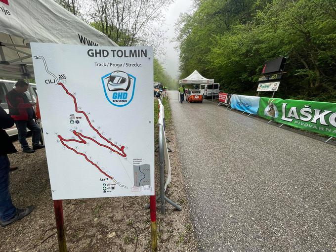 Tekmovalna proga v Tolminu je dokaj strma in ozka, dolga pa je 4,3 kilometra. | Foto: Gregor Pavšič