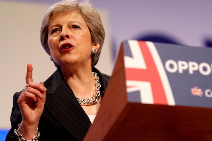 Theresa May | "Moje sporočilo parlamentu ta konec tedna je preprosto: čas je, da se pozabi na igre in naredi, kar je dobro za našo državo," je povedala britanska premierka Theresa May,. | Foto Reuters
