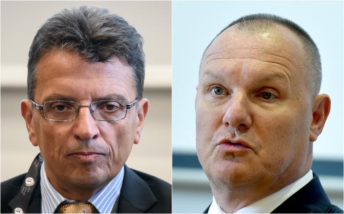 Imre Balogh, glavni izvršni direktor DUTB, in Miha Juhart, ki je moral zapustiti položaj predsednika upravnega odbora | Foto: STA ,
