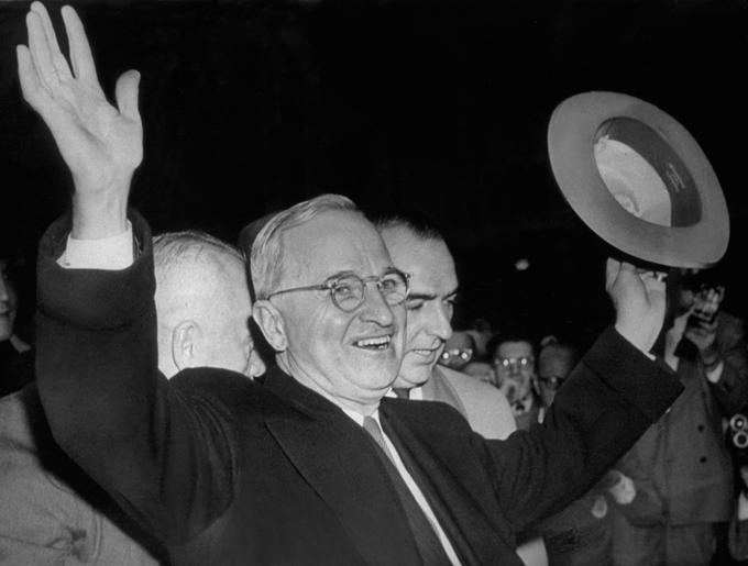 Demokrat Harry Truman je postal predsednik ZDA po smrti Franklina D. Roosevelta. | Foto: Getty Images