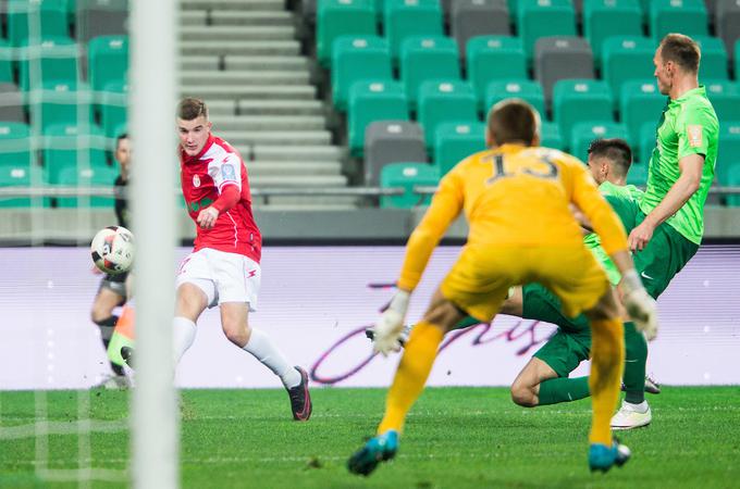 Čeprav je branilec, je Žiga Škfolek za Aluminij dosegel že šest golov. | Foto: Vid Ponikvar