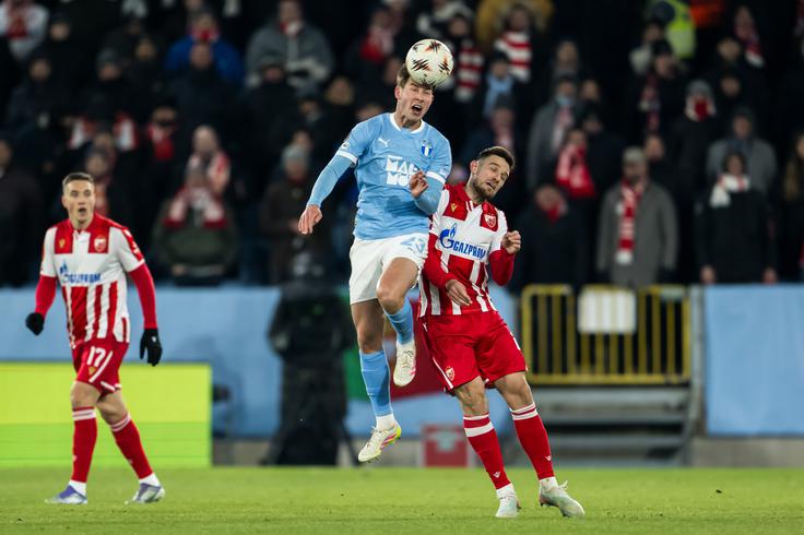 Crvena zvezda je prišle do četrte zmage v ligi Europa. | Foto: Reuters