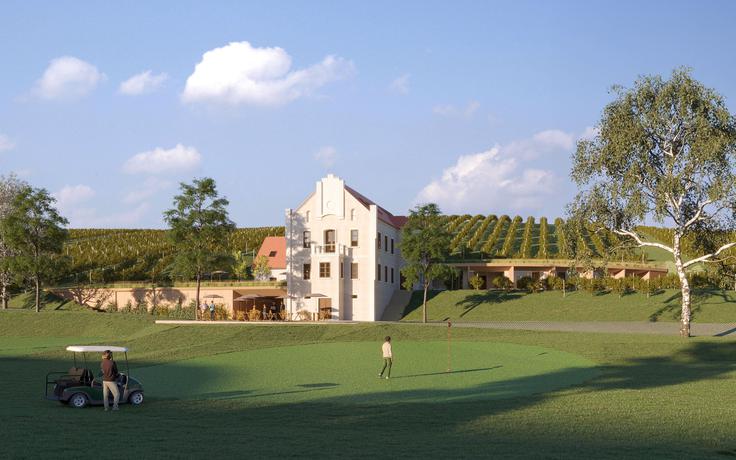 ​​​​​​​Na golf igrišču bodo posodobili in nadgradili infrastrukturo za igralce, hkrati pa bo z namestitvenimi kapacitetami tudi del razpršenega hotelskega kompleksa. | Foto: Zlati grič