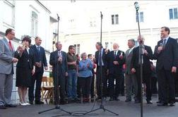 Janša v Idriji opozoril na neenotnost Slovencev