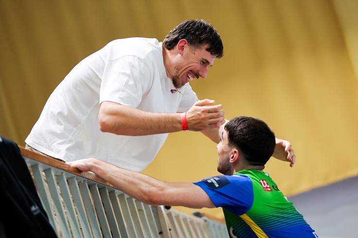 Tekmo je v živo spremljal tudi slovenski košarkar Vlatko Čančar. | Foto: Filip Barbalić