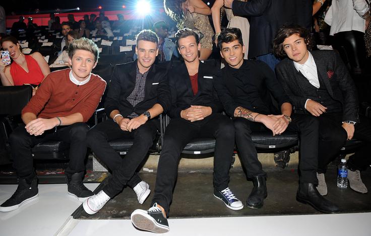 Od leve proti desni: Niall Horan, Liam Payne, Harry Styles, Zayn Malik in Louis Tomlinson leta 2012 | Foto: Guliverimage