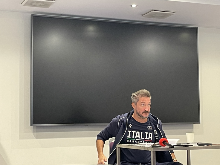 Pozzecco dan pred tekmo s Slovenijo. | Foto: Sportal