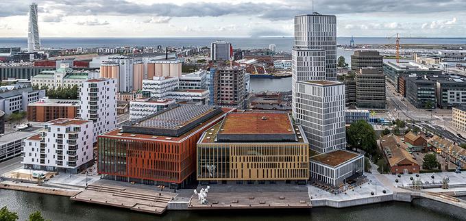 Koncertni, kongresni in hotelski kompleks Malmö Live v švedskem mestu Malmö, pod katerega se je podpisal danski arhitekturni biro Schmidt Hammer Lassen. | Foto: Schmidt Hammer Lassen