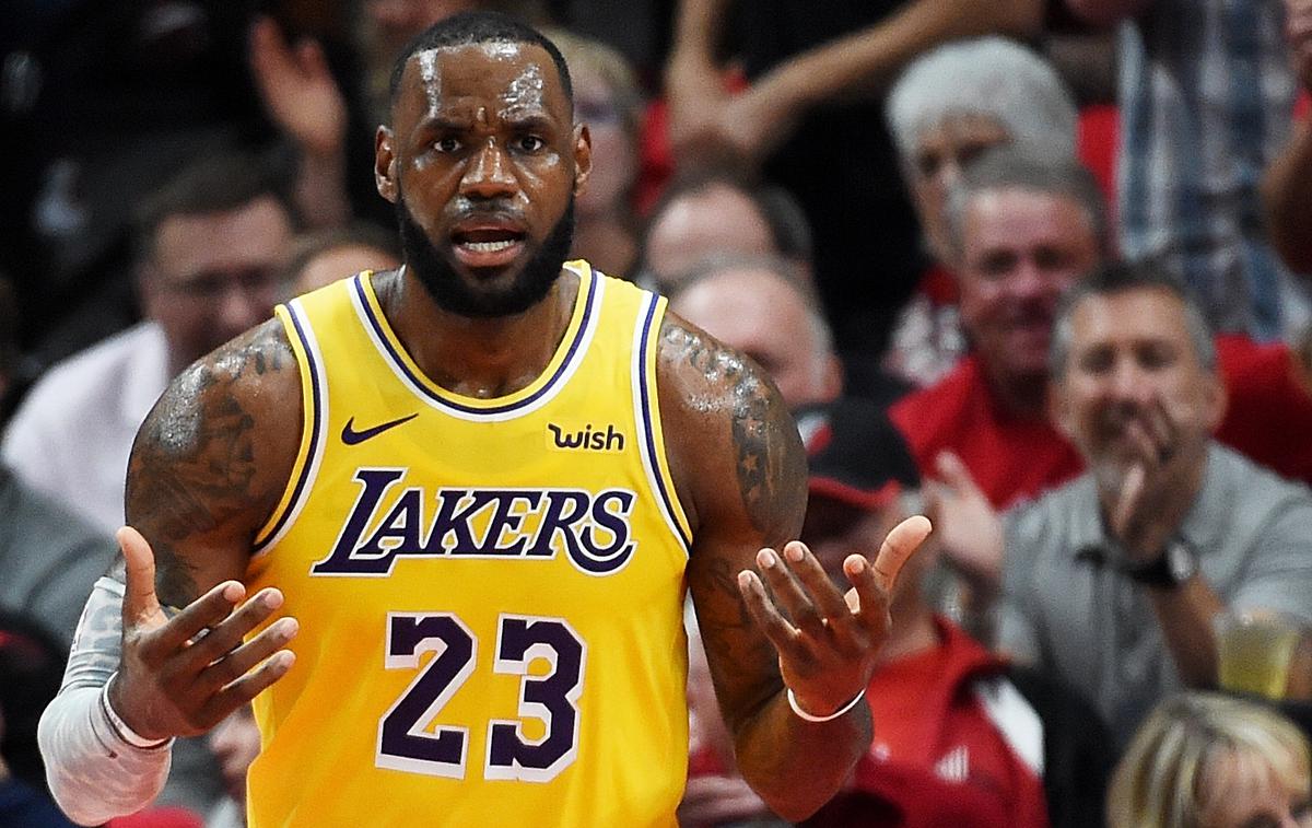 LeBron James | Lebron James pravi, da ni napeljeval k prestopu Anthonyja Davisa k Lakersom. | Foto Getty Images