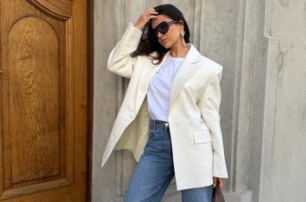 Kako nositi brezčasno belino in džins kot Nika Hohnjec