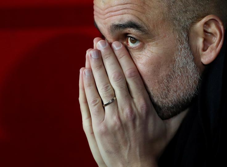 Josep Guardiola ima verjetno zadnjo priložnost, da Manchester Cityju prinese tako želeno lovoriko za naslov evropskega prvaka. | Foto: Reuters