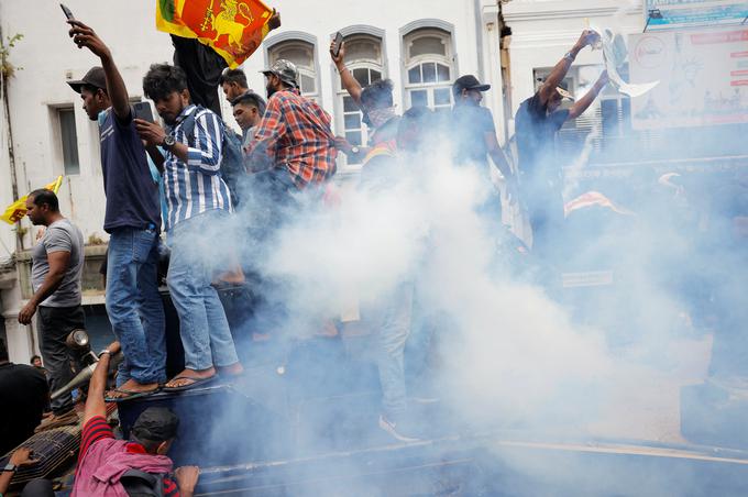 Šrilanka protesti | Foto: Reuters