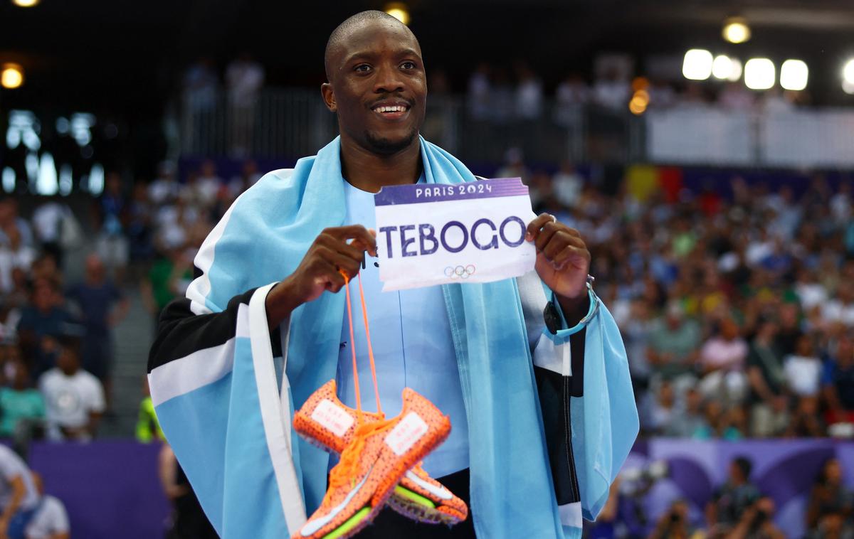 Pariz 2024 atletika Letsile Tebogo | Letsile Tebogo je za zlato na 200 metrov premagal favorizirana Američana. To sta bila Noah Lyles in Kenneth Bednarek. | Foto Reuters