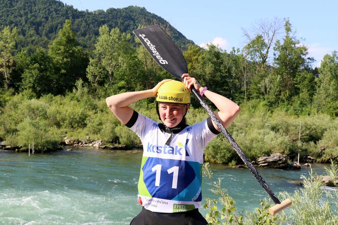 Eva Alina Hočevar je lani na svetovnem pokalu v Tacnu zasedla 3. mesto. Kaj ji lahko uspe ta konec tedna? | Foto: Nina Jelenc
