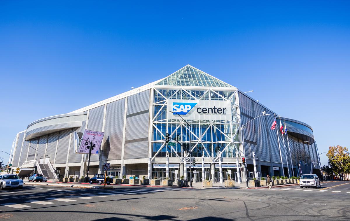 SAP Center San Jose | Drugič zapored je Samsung za svoj januarski predstavitveni dogodek Galaxy Unpacked izbral SAP Center v kalifornijskem San Joseju. | Foto Shutterstock