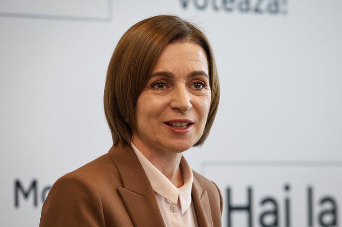 Maia Sandu | Predsednica Maia Sandu se je volivcem zahvalila za podporo in oznanila zmago resnice, pravice in svobode. | Foto Reuters