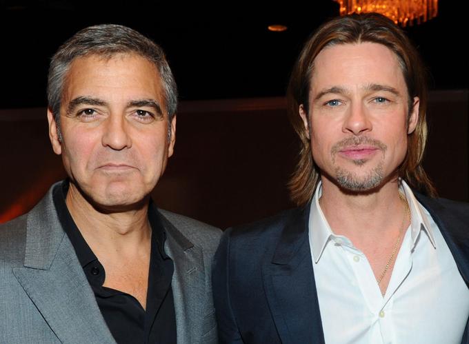 Brad in George sta v Hollywoodu ena najboljših prijateljev, sodelovala sta pri več filmih. | Foto: Getty Images