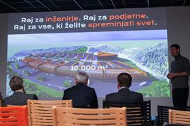 Vlada na obisku v Zasavju, Robert Golob, Matjaž Han, Jure Knez, Dewesoft