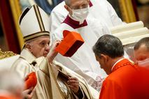 Papež Frančišek imenuje nove kardinale