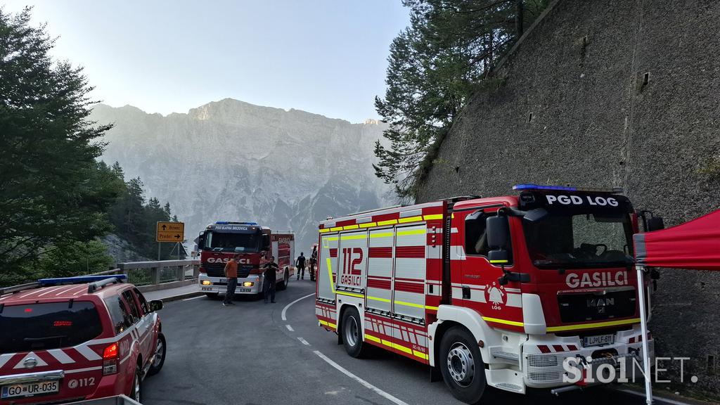 požar, Bovec, gasilci