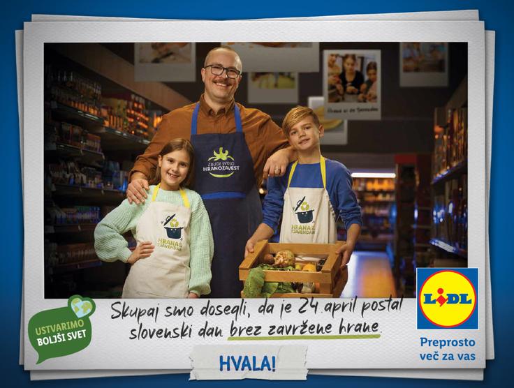 »Zgodba o hranozavesti« iz trajnostne kampanje, ki je pospremila izdajo tretjega trajnostnega poročila. | Foto: Lidl Slovenija