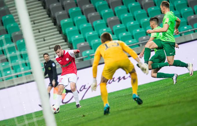 Žiga Škoflek je v Kidričevem zabil zadnji žebelj v krsto Ljubljančanov. | Foto: Vid Ponikvar