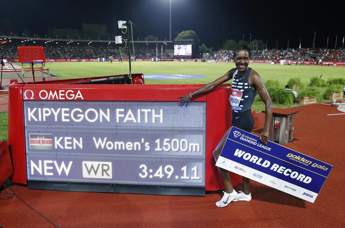 Faith Kipyegon je postavila svetovni rekord. | Foto: Reuters