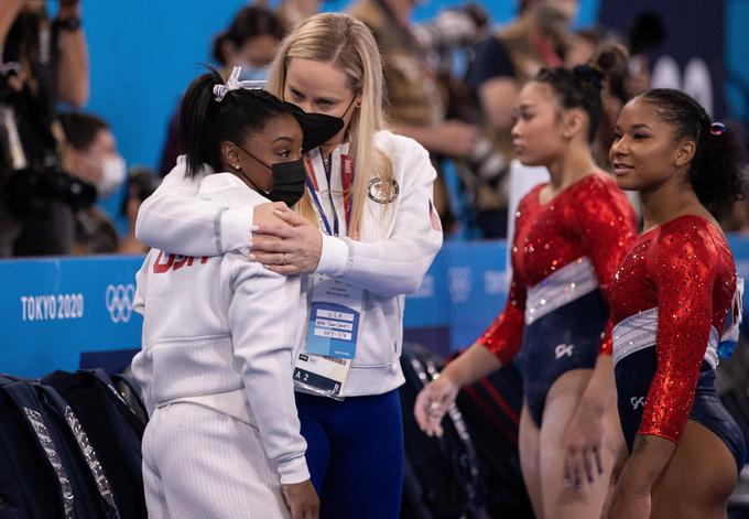 Simone Biles je odpovedala svoj nastop v finalu ekipnega in posamičnega mnogoboja. | Foto: Guliverimage/Vladimir Fedorenko