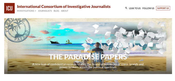 ICIJ, Paradise Papers | Foto: ICIJ