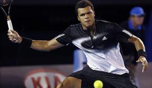 Tsonga šokiral Južnega, Nadal pričakovano