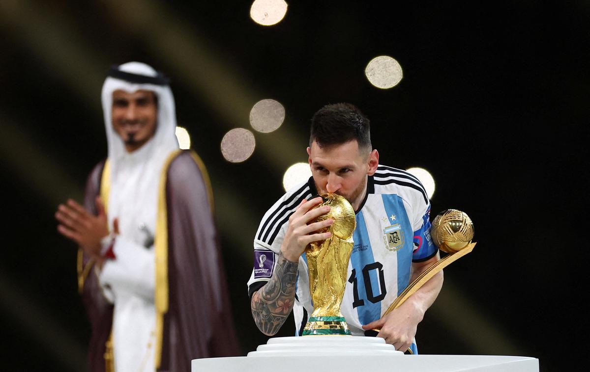 Lionel Messi | Lionel Messi je na SP 2022 z Argentino postal svetovni prvak in bil izbran za najboljšega nogometaša tekmovanja. S sedmimi zadetki je bil drugi najboljši strelec. | Foto Reuters