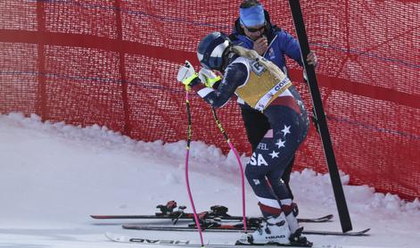 Šok na treningu: Lindsey Vonn padla, nato zaklicala Tini Maze