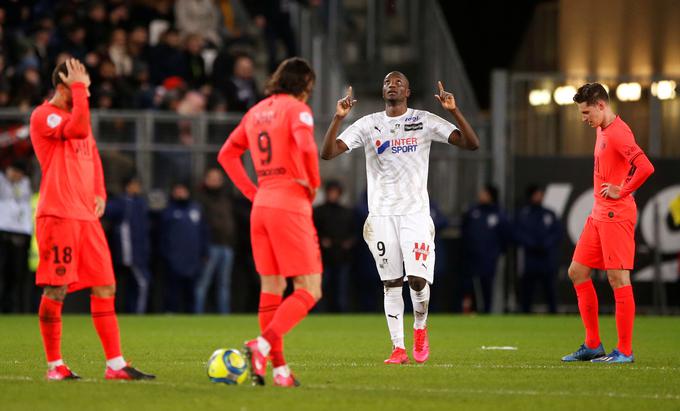 Amiens je 15. februarja letos v 25. krogu prejšnje sezone prve francoske lige šokiral PSG in vodil že s 3:0, potem pa se je moral zadovoljiti s spektakularnim remijem s 4:4. | Foto: Reuters
