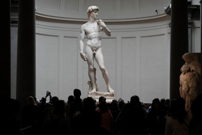 Michelangelo, David | Čiščenje kipa Davida na dva meseca je torej "oblika spoštovanja, oblika dostojanstva, ki ga želijo zagotoviti vsakemu delu". | Foto Guliverimage