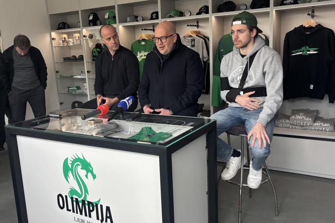 HK Olimpija pred polfinalom | Na petkovem druženju z novinarji. | Foto Nejc Molan/STA