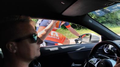 Nepozabno doživetje za našega nagrajenca: Zdaj drugače gledam na potek kolesarskih dirk