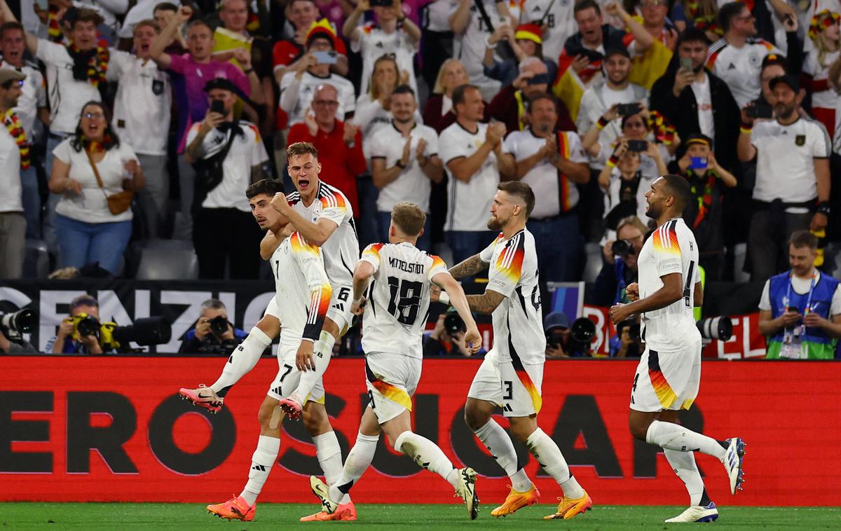 Euro 2024 prva tekma Nemčija Škotska Kai Havertz | V času tokratnega prvenstva, ki se je začelo v petek, pričakujejo dodatnih 1,5 milijona nočitev. | Foto Reuters