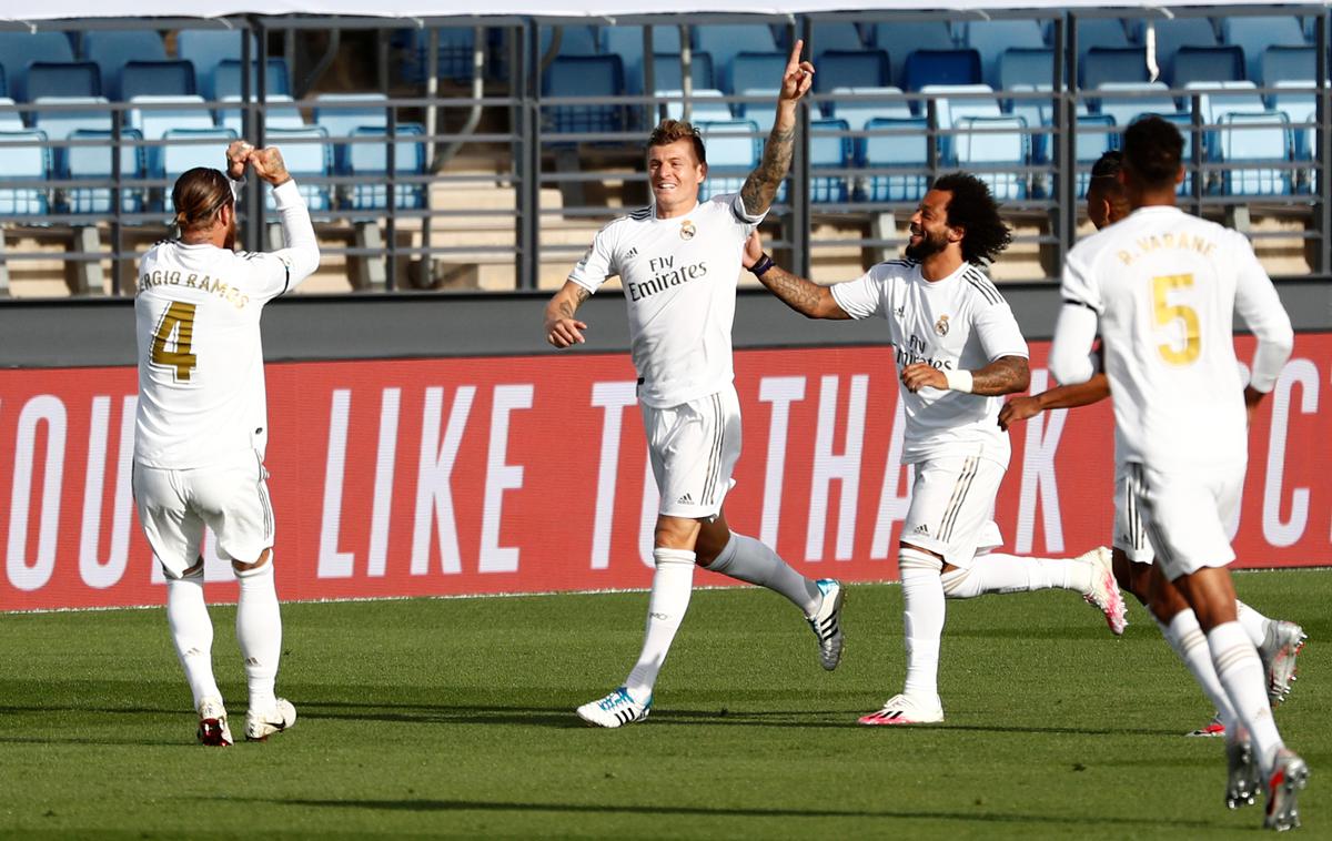 Real Madrid Eibar | Real Madrid je s 3:1 premagal Eibar in se Barceloni znova približal na dve točki. | Foto Reuters