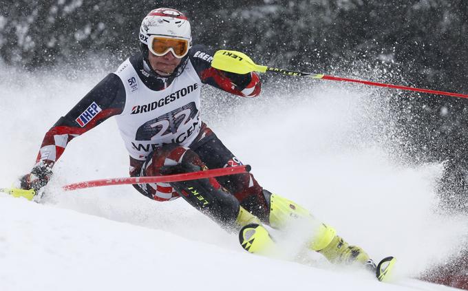 Slalom je odpeljal s 14. časom, po kombinacijskem smuku pa je zasedel 22. mesto in s tem osvojil prve točke v tej sezoni. | Foto: Reuters