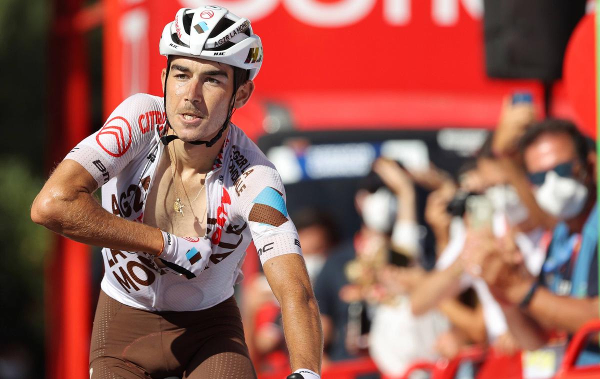 Clement Champoussin | Clement Champoussin v dresu moštva AG2R Citroën Team ob zmagi v 20. etapi Vuelte 2021 | Foto Guliverimage