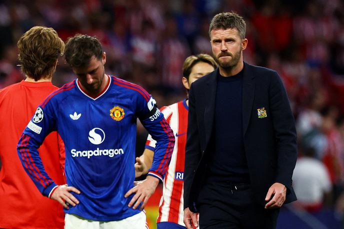 Michael Carrick, Manchester United | Michael Carrick naj bi bil blizu izhodnih vrat Manchester Uniteda, a za zdaj ostaja v trenerskem sedlu. | Foto Reuters