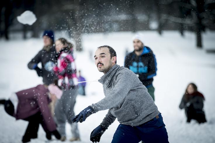 Snežni spopad kepanje | Foto: Ana Kovač